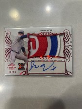 2021 leaf Trinity rookie Jordan Wicks  autograph Cubs patch/50 pv