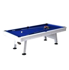 Bluewave Alpine Outdoor Pool White Table with Blue Felt in 8'