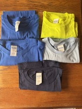 Lot of 5 Gildan Youth Short Sleeve Crew Neck Tee Shirts Size Small Craft Plain T