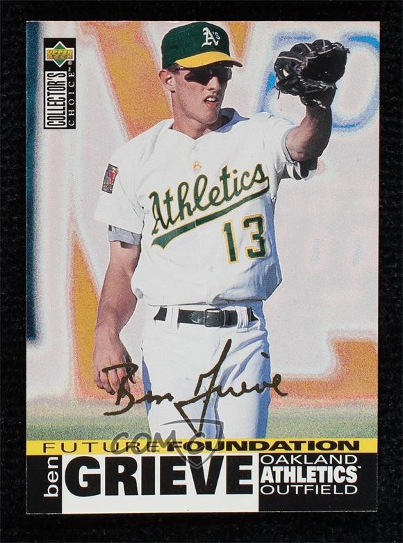 1995 Upper Deck Collector's Choice Gold Foil Signature Ben Grieve Rookie RC ow6