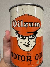 Oilzum Motor Oil Quart Can Early Oilzum Oswald Motor Oil Quart Can White Bagley