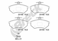 Breck Bremsbelagsatz, Scheibenbremse 20168 10 701 00 FüR Audi Seat Vw