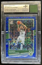 2020-21 Optic Giannis Antetokounmpo All Star Weekend Jacket Blue Velocity 29 BGS