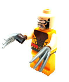 Marvel Super Heroes LEGO&reg; Wolverine X-Men Minifigure 76022 sh119 Missing Mask. 