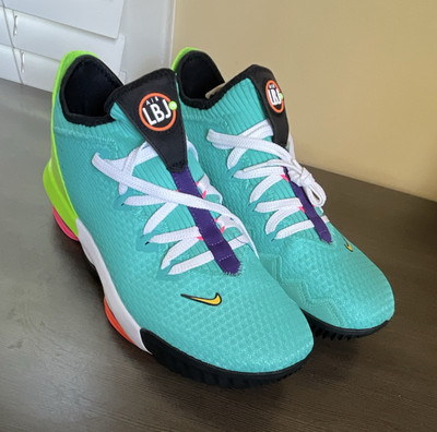 Nike LeBron 16 Low Air Max Trainer 2 CI2668-301 Hyper Jade/Total Orange