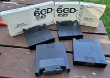 Lot of 4 - JVC XC-M75 / Kenwood CDM-600 Compact Disc Cartridge 6 Disc Magazines