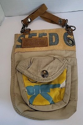 Selina Vaughan Studios Tan Canvas Belt Bag Multi Pocket