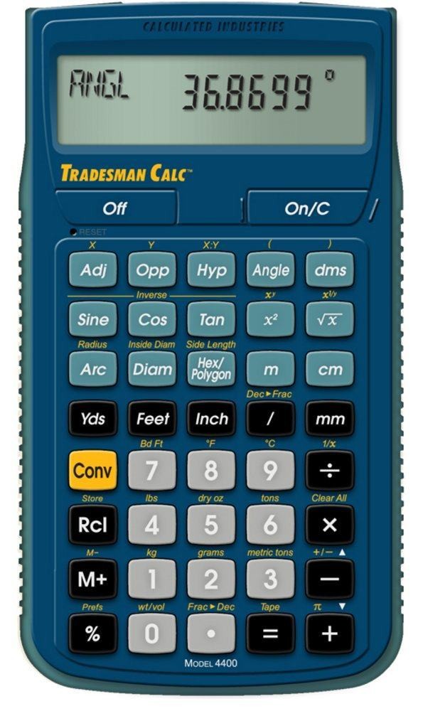 Tradesman Math and Conversion Calculator - Engineering Calculated Industries