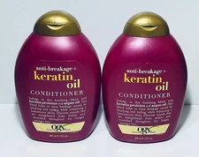 OGX Anti-Breakage + Keratin Oil Conditioner 13 fl oz Each, 2 Pack Sulfate Free