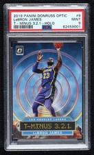 2019 Panini Donruss Optic T-Minus 3 2 1 Holo Prizm LeBron James PSA 9 MINT 02v3