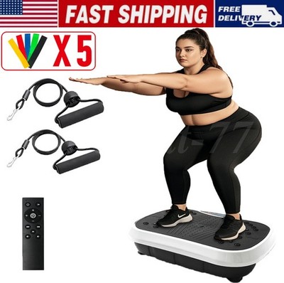 Power Vibration Plate Whole Body Workout Exercise Machine Platform Fitness Home