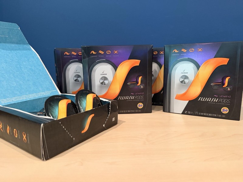 Tide Swash Pods - 4 Full Boxes of Unwind + 6 Recharge