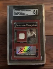 2004 Donruss Timeless Treasures SP /25 Nolan Ryan Jersey AUTO SGC 8