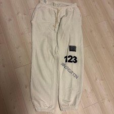 RIVINGTON roi Rebis White Jogger Pants M Print Design
