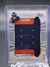 COURTLAND SUTTON 2025 FLAWLESS DOWN & DIRTY PRIME PATCH /20 #33 BRONCOS Q5454
