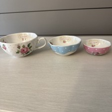 Royal Albert Baking Bliss / New Country Roses Ceramic  Measuring Cup Set  -
