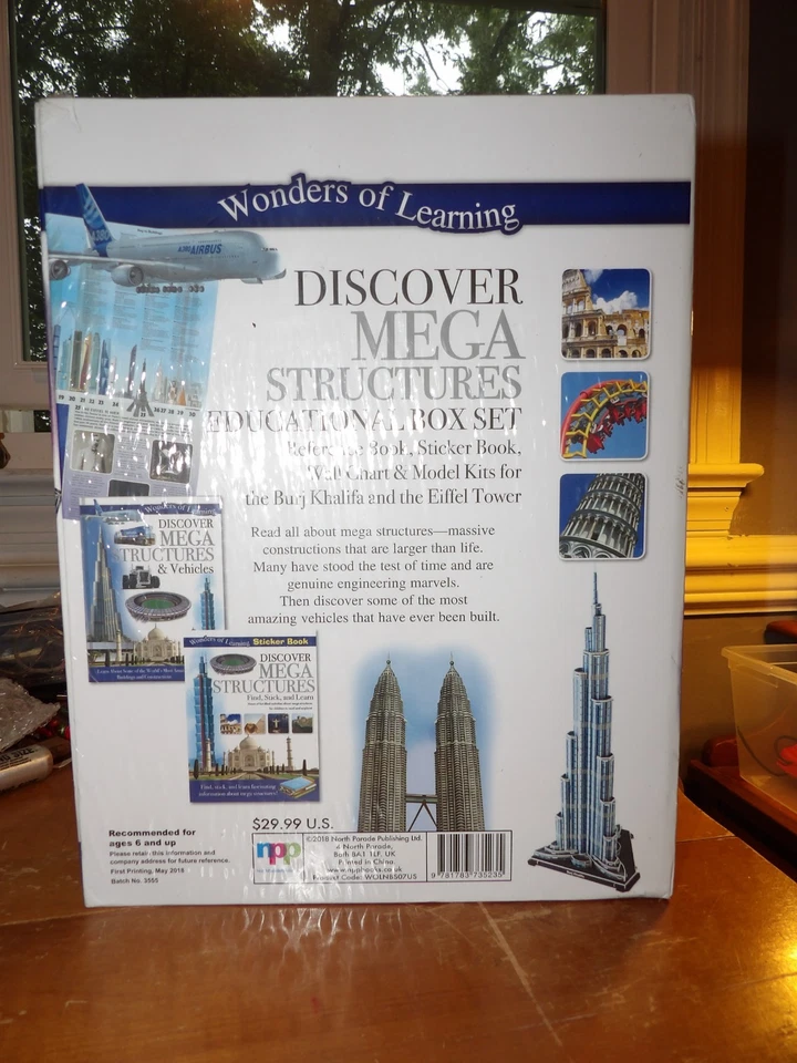 Wonders of Learning Discover Mega Structures Educational Box Set New Sealed Kit! - Image 2 of 2