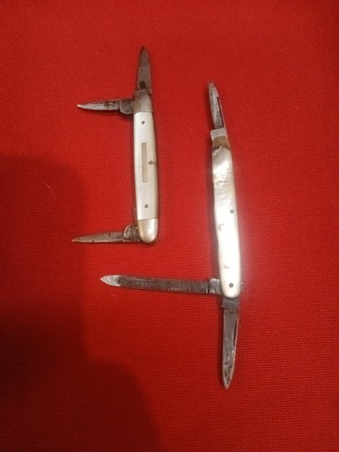 2 German Vintage Pearl Handle Knives Robert Lee's Sons & Boyle