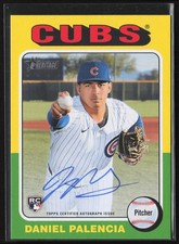 2024 Topps Heritage DANIEL PALENCIA Rookie RC Auto ROADPA Cubs (High Number)