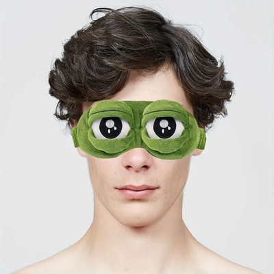 1Pcs Cute Frog Sleep Eye Mask, Eye Protector, Lunch Break Shading Sleep Eye Mask