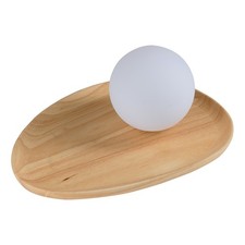 OSRAM  Decor Wood Nest Lampada da Tavolo, Legno di Gomma Marrone, Versione G9, M