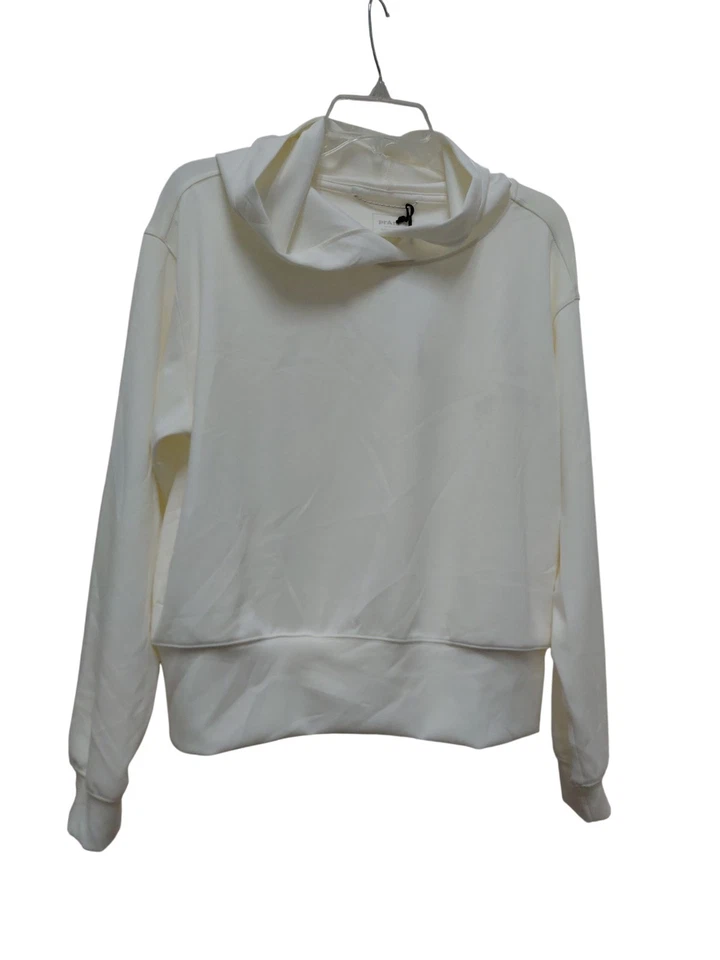 Sudadera con capucha Prana Sunrise para mujer talla M - blanca suave Foto 4 de 4