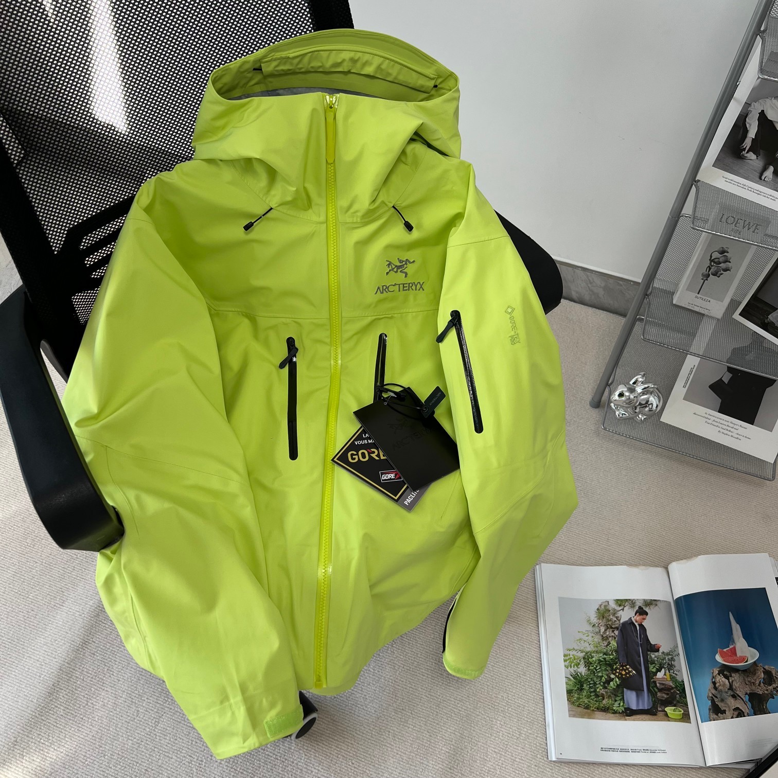 Giacca Arc'teryx Alpha SV GTX antivento e impermeabile verde nuova