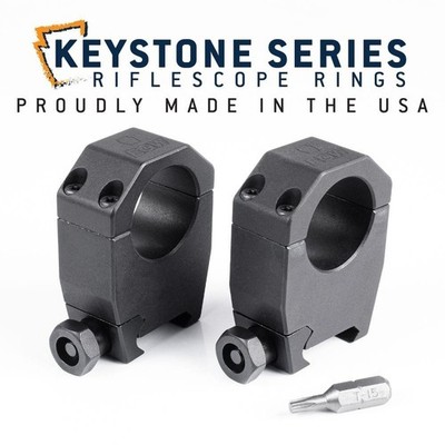EGW Keystone Series Ring Set 1'' Tube 1.275'' High - 62002