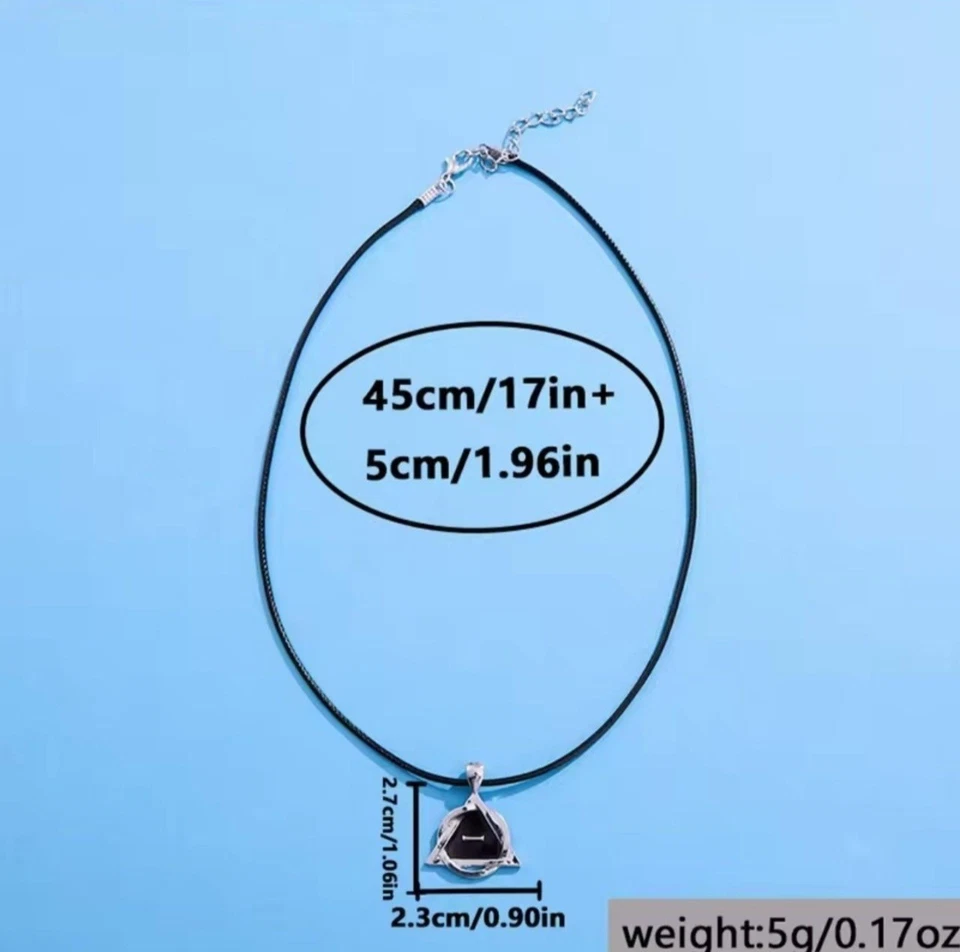 Серебряный/черный Therian подвеска ожерелье 50 см черный кожаный шнур цепочка гордость символ - Изображение 4 из 4