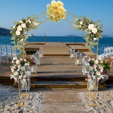A-Shape Golden Wedding Arch Stand for Ceremonies and Celebrations