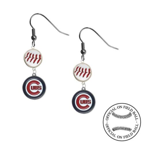 Pick Your Team - Boucles d'oreilles MLB fabriquées avec un authentique jeu officiel sur le terrain de baseball - Photo 1 sur 46