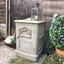 thumbnail 4 - Touch of Gold Ornate Rustic Grey Painted Country Vintage Bedside Cabinet Table 