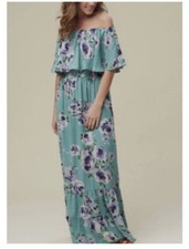 Altar'd State Mint Multi Maxi Dress Size S NWT