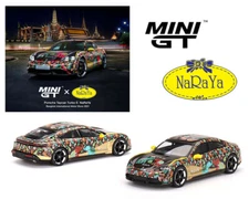 Mini GT 1:64 Porsche Taycan Turbo S NaRaYa Diecast Car Special Edition MGT00399