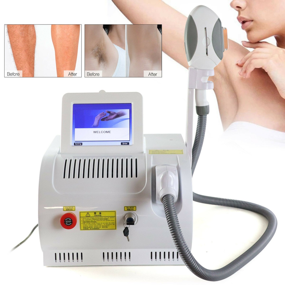 Professional IPL Laser Machine OPT Hair Removal Skin Care