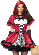 Women'S Gothic Red Riding Hood Costume