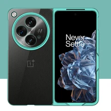 For OnePlus Open Slim Ultra Plating Shockproof Hard Bumper Clear Back Cover Case