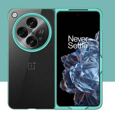For OnePlus Open Slim Ultra Plating Shockproof Hard Bumper Clear Back Cover Case