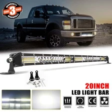 LED Light Bar 420W 20'' Slim Flood Spot Combo Fog Driving Lamp ATV UTV SUV Truck