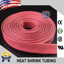 25 FT. 25' Feet RED 5/8" 16mm Polyolefin 2:1 Heat Shrink Tubing Tube Cable US UL