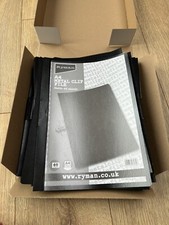 Ryman Box Of 25 Clip Files Foldershilds 60 Sheets Of Paper Black 