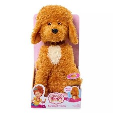 Disney Store Fancy Nancy Dog Frenchy Barking Plush Toy Stuffed Animal Pet NEW