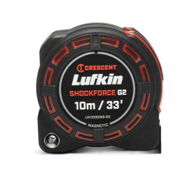 Lufkin 1-1/4'' x 10m/33' Shockforce G2 Magnetic Tape Measure - LM1235CME-02