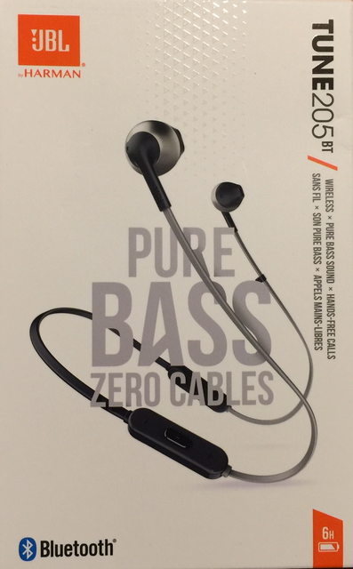 jbl t205bt pure bass wireless metal earbud