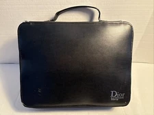 Christian Dior Backstage Make-Up Case Black Leather Clutch Bag Accessories