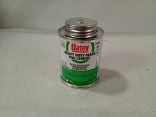 OATEY 30863 Clear Solvent Cement, Heavy Bodied, PVC, 8 oz, 29FH97