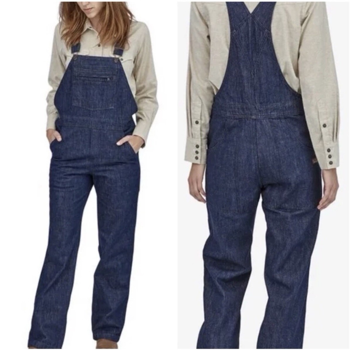 Vintage Patagonia Steel Forge Denim Overalls Bib Jeans Womens Size Small USA Vintage Patagonia Steel Forge Denim Overalls Bib Jeans Womens Size Small USA