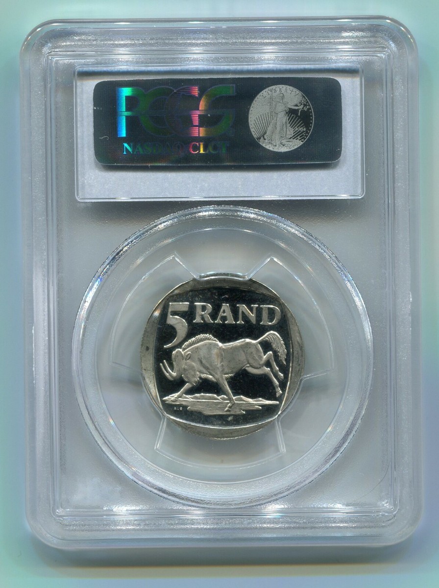 PCGS Proof PL 66 South Africa Nelson Mandela R5 Year 2000 Coin