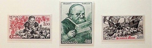MONACO Sc 1443-47 NH ISSUE OF 1984 - ART. Sc$4.70