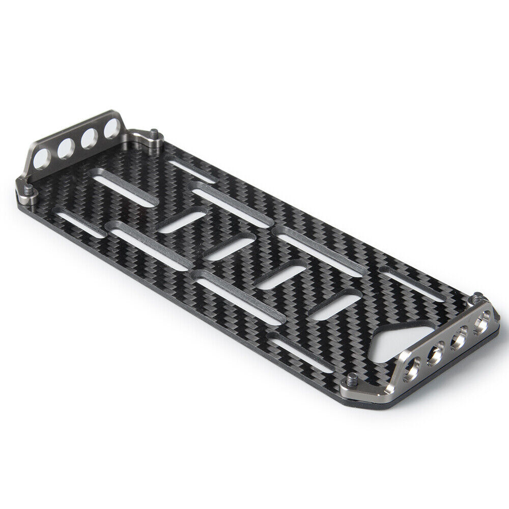 For 1/10 RC Crawler Axial SCX10 90046 Carbon Fiber Battery Mount Plate Tray
